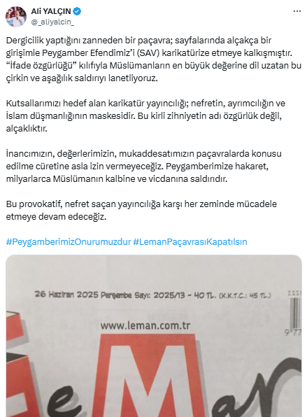 Ali Yalçın'dan Sert Tepki: Mücadele Etmeye Devam Edeceğiz!