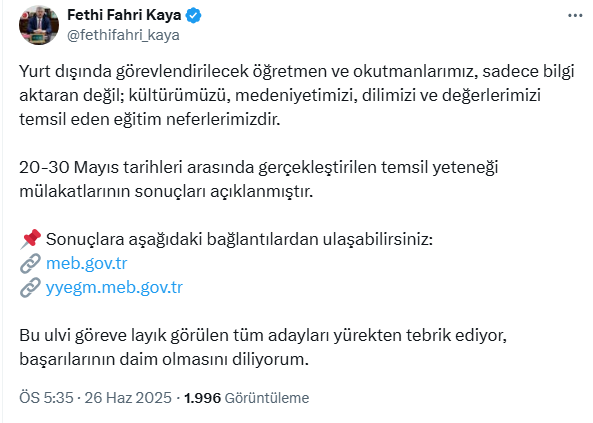 Son Dakika: Öğretmenlerin Mülakat Sonuçları Açıklandı! 