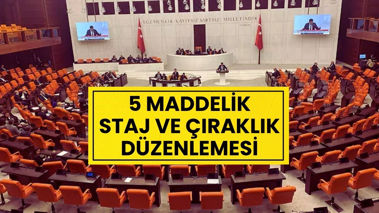 Son Dakika: Staj ve Çıraklık Mağdurlarına Emeklilik Müjdesi Yolda! 5 Maddelik Düzenleme Meclis'e Sunuldu!