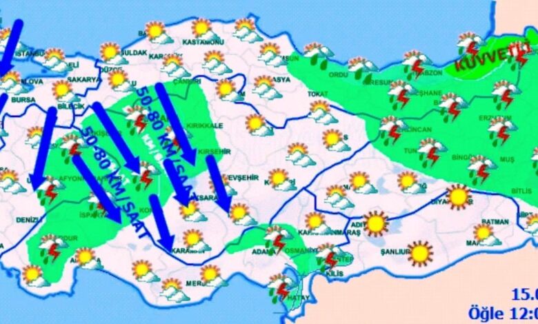 Meteoroloji Alarm Verdi: Çok Kuvvetli Geliyor! ! İkisi Birden Türkiye'yi Vuracak