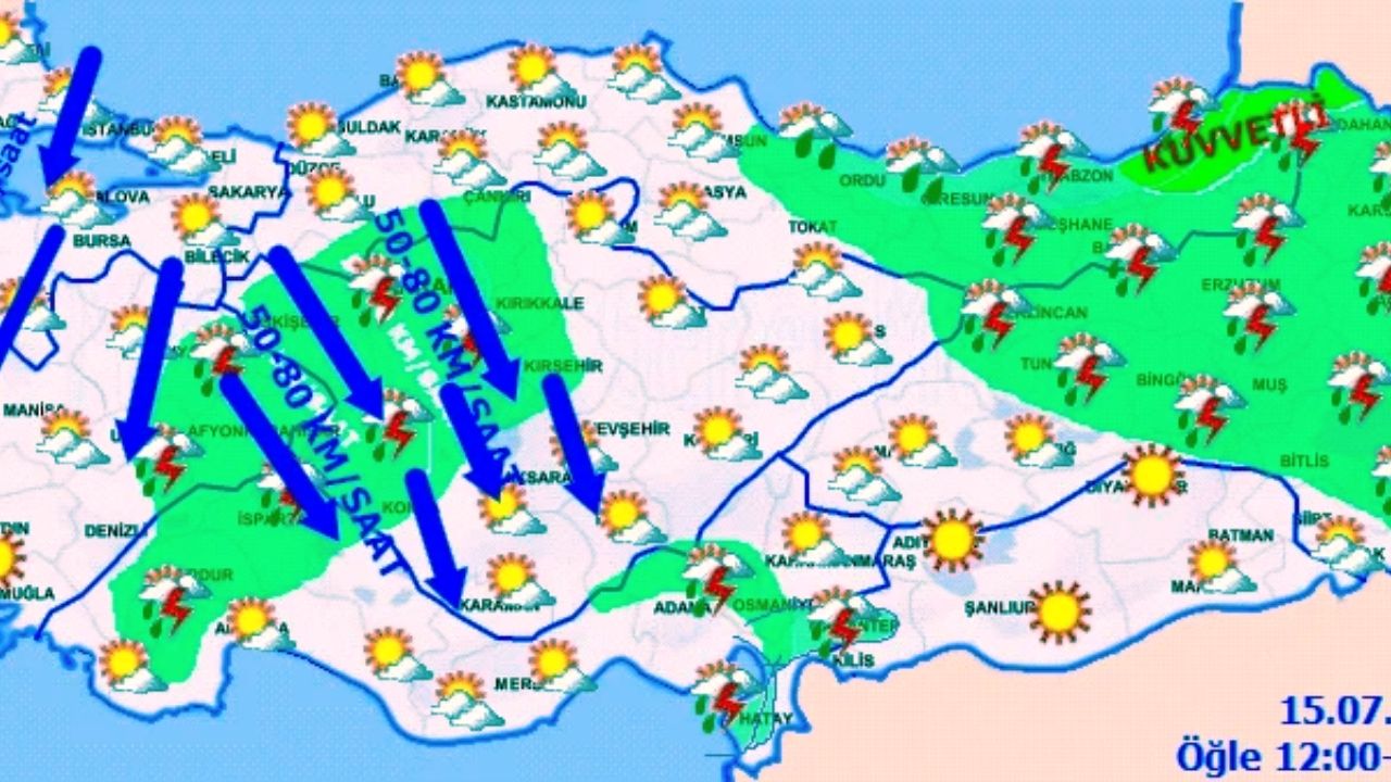 Meteoroloji Alarm Verdi: Çok Kuvvetli Geliyor! ! İkisi Birden Türkiye'yi Vuracak