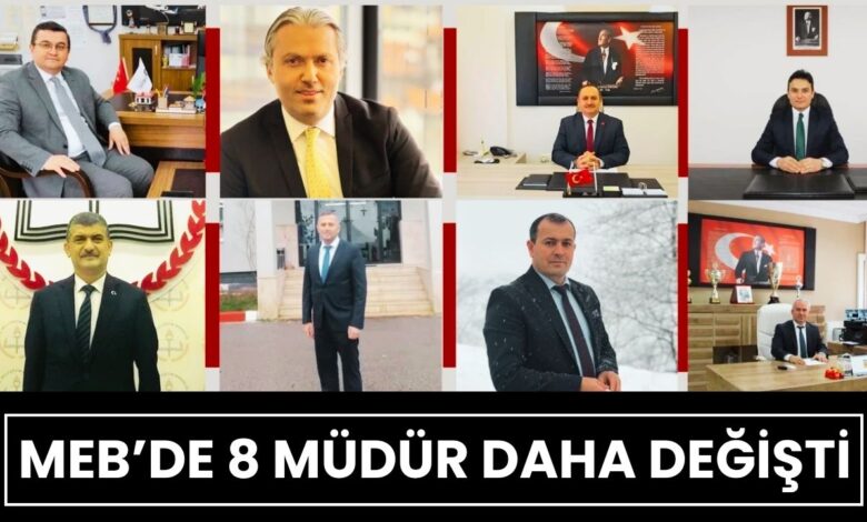 Milli Eğitim'de Rotasyon Rüzgarı: 8 Müdür Daha Değişti!