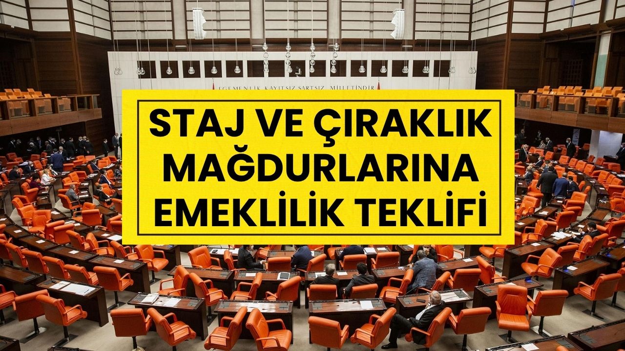 Staj ve Çıraklık Mağdurlarına Müjde: Emeklilik Teklifi Meclis'e Sunuldu